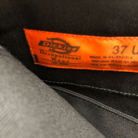 NWT Dickies Mens Work Pants Size 37UU Slim Straight Leg Black Workwear Classic - Picture 10 of 14
